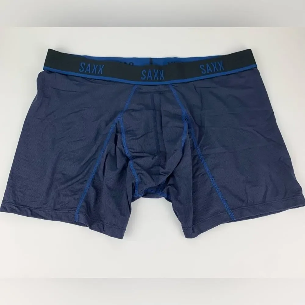 SAXX Kinetic HD Boxer Brief Ballpark Pouch Navy City Blue Underwear XXL